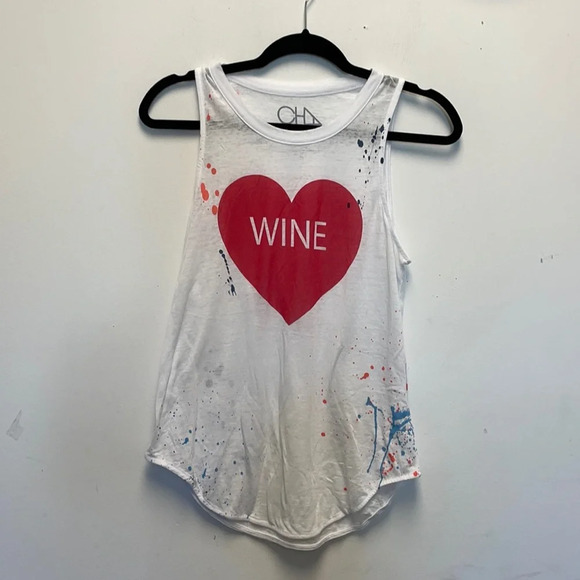 Chaser Heart Wine splatter paint tank - Picture 3 of 6